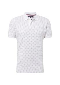 Tommy Hilfiger, Herren Poloshirt 'MICRO PRINT REGULAR POLO', Weiß