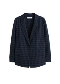 Violeta by Mango, Damen Blazer 'Megan', Ultramarinblau / Taubenblau