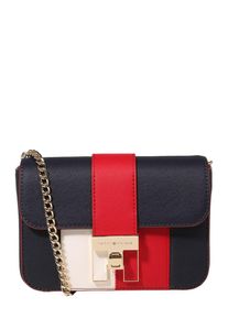 Tommy Hilfiger, Damen Tasche 'HERITAGE MINI CROSSOVER', Navy / Rot