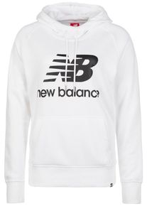 New Balance, Damen Essentials Kapuzenpullover , Wei&szlig;