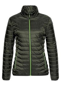 CMP, Damen Steppjacke, Khaki / Neongrün