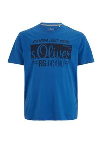 s.Oliver RED LABEL, Herren Shirt, Blau / Schwarz