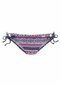 Lascana, Damen Bikini-Hose, Navy / Dunkelpink / Weiß