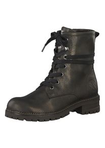 s.Oliver RED LABEL, Damen Schnürstiefeletten, Gold / Schwarz
