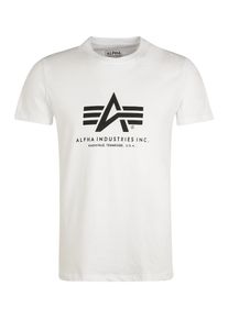 Alpha Industries, Herren Print-Shirt, Wei&szlig;
