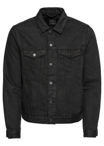 New Look, Herren Jeansjacke 'BASIC WESTERN', Black Denim
