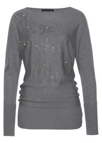 Melrose, Damen Pullover, Graumeliert