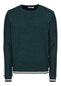 Kiomi, Herren Pullover 'KM-0818-0327', Tanne / Wei&szlig;
