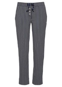 Marc O'Polo Marc O'Polo, Damen Schlafhose, Nachtblau / Wei&szlig;