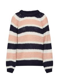 V&eacute;ro Moda VERO MODA, Damen Pullover 'VMWENDY LS BLOUSE', Nachtblau / Grau / Rosa