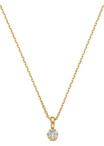 Christ, Damen Halskette, Gold / Wei&szlig;