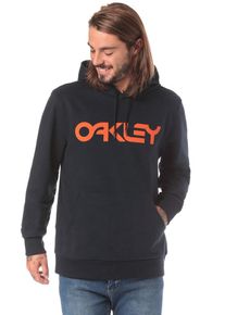 Oakley, Herren B1B Kapuzenpullover, Dunkelblau / Orange