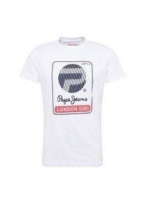 Pepe Jeans, Herren Shirt '45TH 04M', Rot / Schwarz / Offwhite