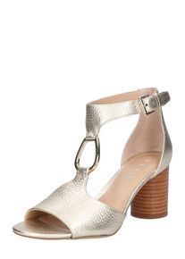 Lauren by Ralph Lauren Lauren Ralph Lauren, Damen Sandale 'Elesia tumbled metallic', Silber