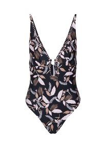 Minkpink, Damen Badeanzug 'Multi IPANEMA ONE PIECE', Rosa / Schwarz