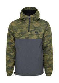 Iriedaily, Herren Windbreaker 'Gridstop Halfzip', Anthrazit / Oliv