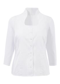 Love Nature, Damen Trachtenbluse mit 3/4 Arm, Weiß