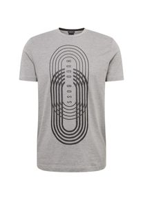 BOSS, Herren Shirt 'Teeonic', Hellgrau / Schwarz