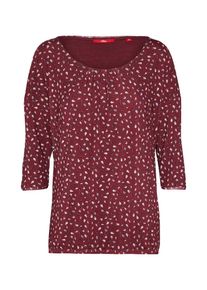 s.Oliver RED LABEL, Damen Shirt mit 3/4-&Auml;rmel, Weinrot