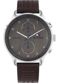 Tommy Hilfiger, Herren Uhr 'Casual, 1791579', Kastanienbraun / Dunkelgrau / Silber