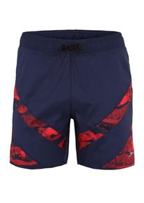 Speedo, Herren Badeshorts 'SPORT', Blau / Rot