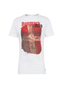 Blend, Herren T-Shirt, Hellbraun / Rot / Weiß