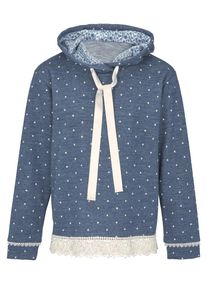 Heine, Damen Sweatshirt, Blau / Weiß