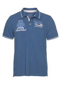 Rhode Island, Herren Poloshirt, Himmelblau / Wei&szlig;