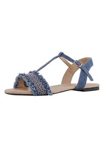 Heine, Damen Sandalette, Blue Denim