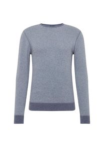 Denham, Herren Sweatshirt 'JV SET SWEAT CFJS', Navy / Wei&szlig;