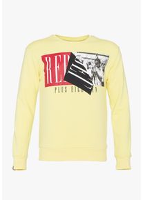 PLUS EIGHTEEN, Herren Sweatshirt, Gelb / Pastellgelb