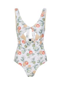 Minkpink, Damen Badeanzug 'Multi VALENCIA ONE PIECE', Weiß