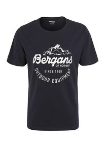 Bergans, Herren Sport-Shirt, Dunkelblau / Wei&szlig;