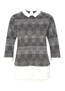 s.Oliver BLACK LABEL, Damen Shirt, Schwarz / Wei&szlig;