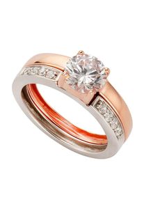 Firetti, Damen Ring, Rosegold / Silber