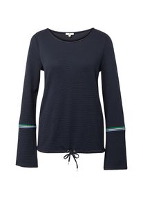 Tom Tailor, Damen Langarmshirt, Dunkelblau