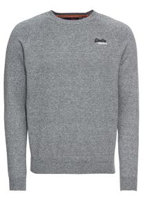 Superdry, Herren Pullover 'ORANGE LABEL VEE', Graumeliert