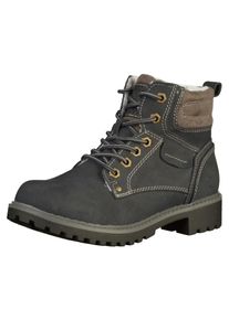 Marco Tozzi, Damen Stiefelette, Navy / Brokat