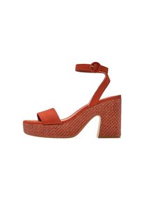 Mango, Damen Sandaletten 'Nuoro1', Dunkelorange