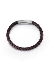 Guess, Herren ARMBAND 'INTENSE', Dunkelbraun / Silber