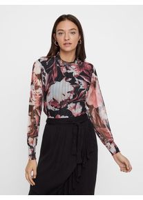 Y.A.S, Damen Bluse, Dunkelrot / Wei&szlig;