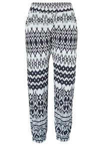 Lascana, Damen Strandhose, Schwarz / Wei&szlig;