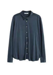 Violeta by Mango, Damen Hemd 'Brava', Navy