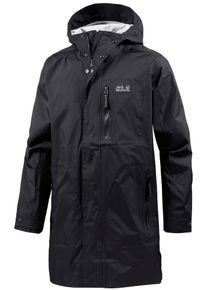 Jack Wolfskin, Herren Regenmantel 'Crosstown', Schwarz