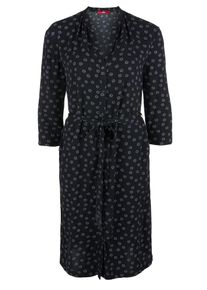 s.Oliver RED LABEL, Damen Kleid, Grau / Dunkellila / Schwarz