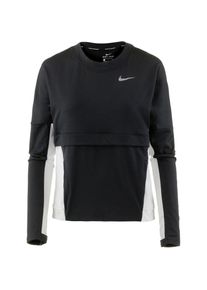 Nike, Damen Laufshirt 'Therma Sphere', Schwarz / Wei&szlig;
