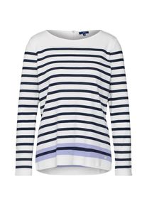 Tom Tailor, Damen Shirt, Flieder / Schwarz / Offwhite