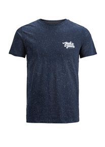 Jack & Jones JACK & JONES, Herren T-Shirt, Nachtblau / Wei&szlig;
