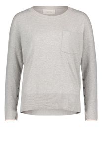 Cartoon, Damen Strickpullover, Hellgrau