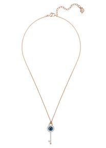 Swarovski, Damen Kette 'Duo Evil Eye 5437517', Himmelblau / Gold / Schwarz / Wei&szlig;